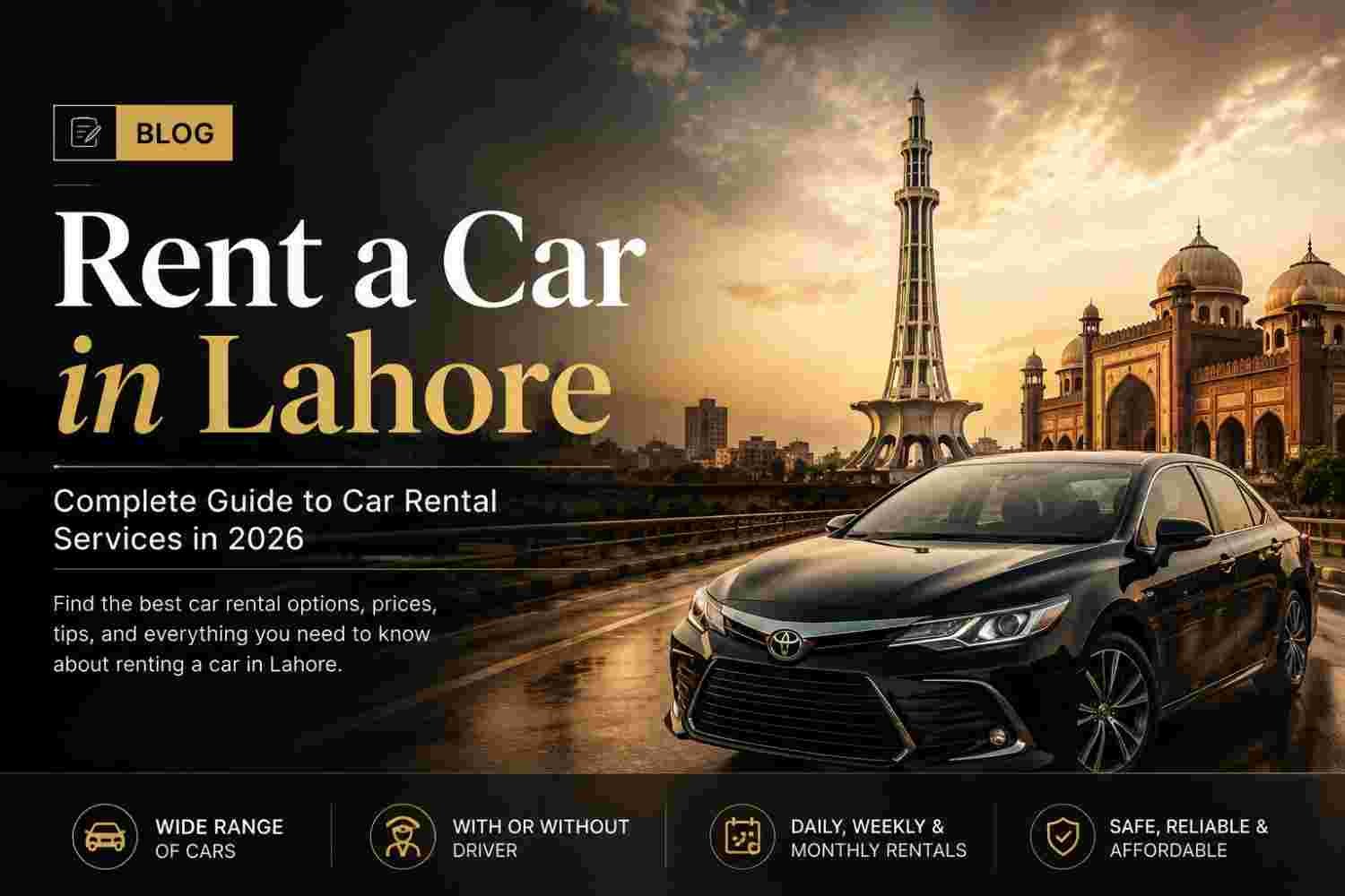 Rent a car lahore guide
