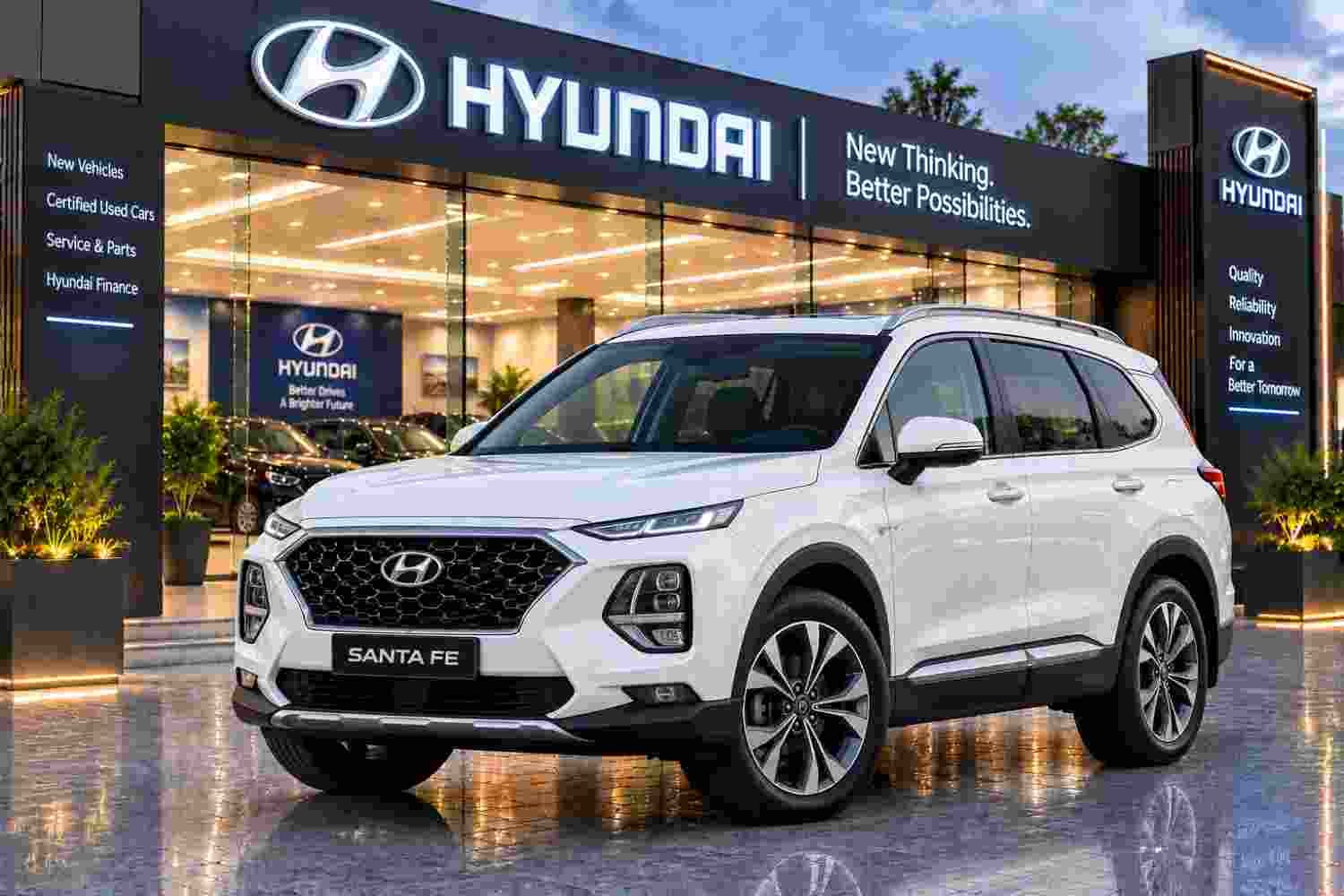 Rent Hyundai Santa Fe in Lahore