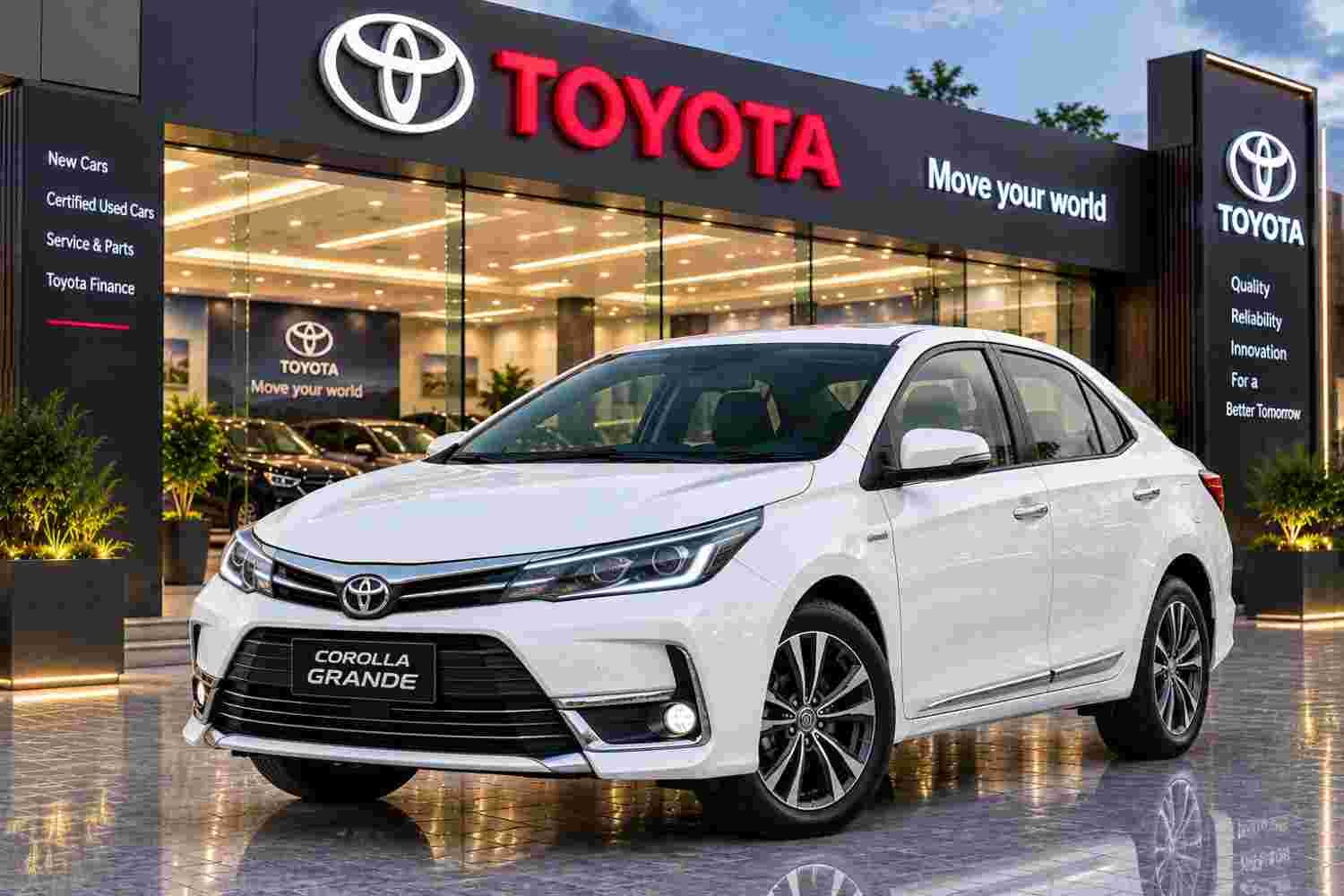 Rent Toyota Corolla Grande in Lahore