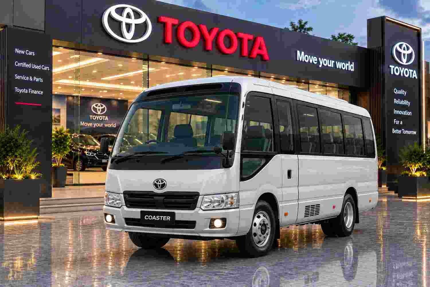 Rent Toyota Coaster in Lahore