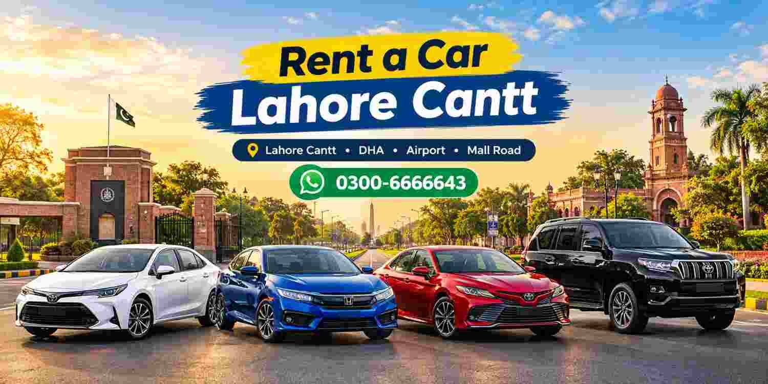 rent a car lahore cantt