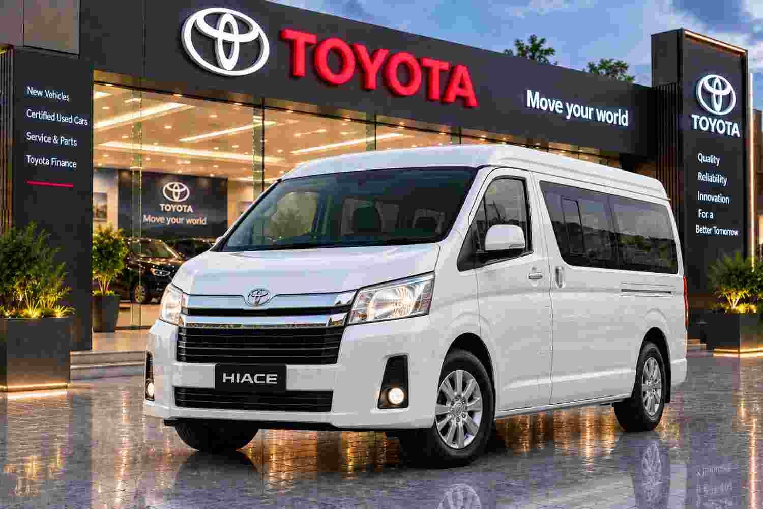 Rent Toyota Hiace in Lahore